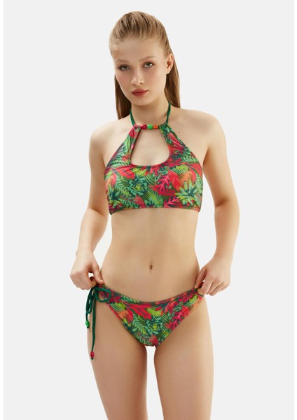 Yeni Sezon Sörf Halter Bikini Takım Yeşil 2031ESBK