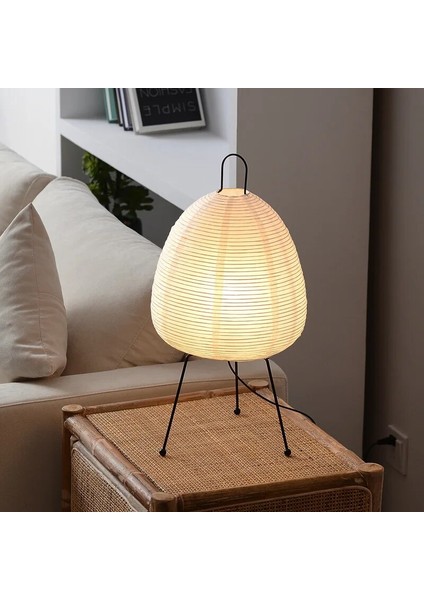 Japon Rice Paper Lantern LED Table Lamp Yaşam Odası Yaşam Odası Yatak Odası Öğrenci Otel Homestay Sanat Yaratıcı Dekodör Tripod Kat Lamp (Yurt Dışından)