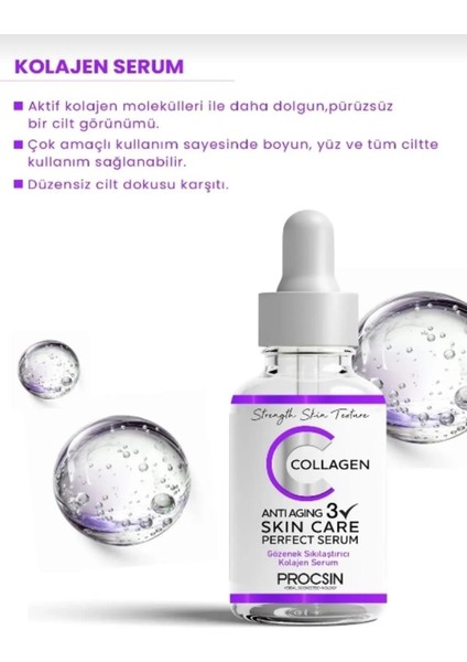 Yaşlanma ve Kırışık Karşıtı Kolajen Serum 20 ml fiyatları