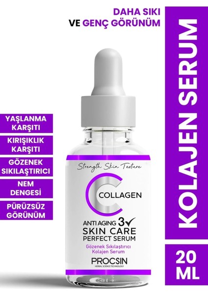 Yaşlanma ve Kırışık Karşıtı Kolajen Serum 20 ml