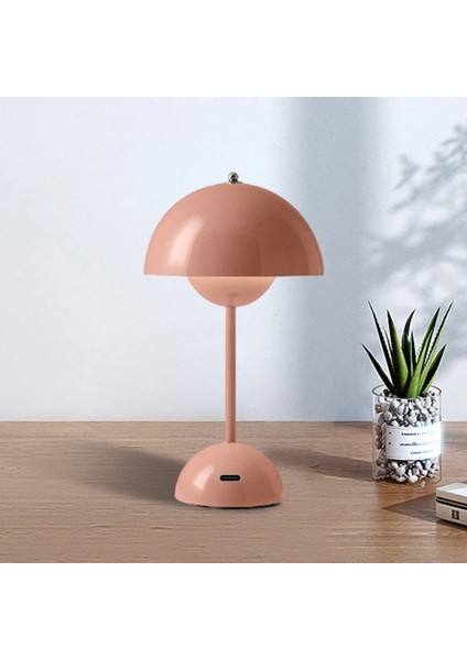 LED Masa Lampları Yeniden Yüklenebilir Flower Bud Desk Lamp Dokunma Cafe Yatak Odası Restoranı Modern Dekorasyon Gizleri (Yurt Dışından)