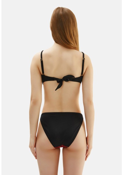 Toparlayıcı Straplez Bikini Takım Desenli 2038ESBK modelleri
