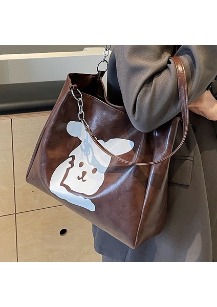 Snoopy Büyük Kapasiteli Çanta Kadın Sevimli Karikatür Omuz Çantası Kız Öğrenci Sınıf Çantası Kadın (Yurt Dışından) modelleri