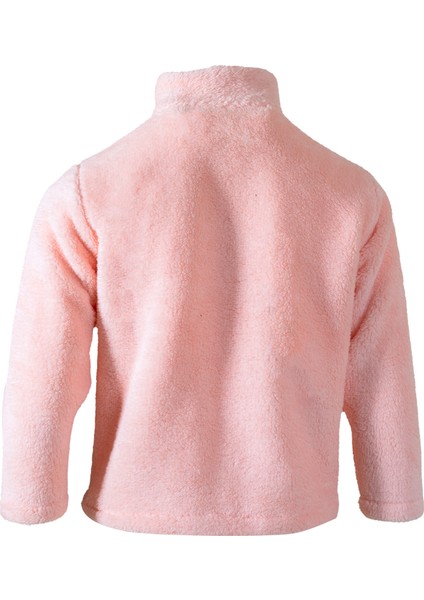 Kız Çocuk Fermuarlı Kapüşonlu Peluş Mont indirimleri