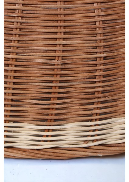 Doğal Rattan El Yapımı Yemek Koruyucu Gıda Koruma Dekoratif Büyük Boy 40CM Ocean Point