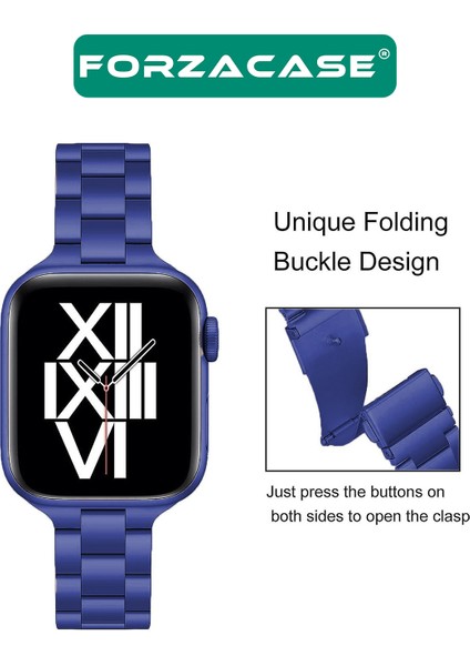 Apple Watch 38 / 40 / 41 mm FC389 Ultra Ince Metal Bakla Kordon Kayış fırsatları