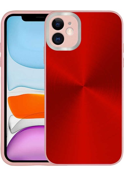 iPhone Uyumlu 11 Kılıf Kamera Korumalı Sert Desa Kapak - Pembe
