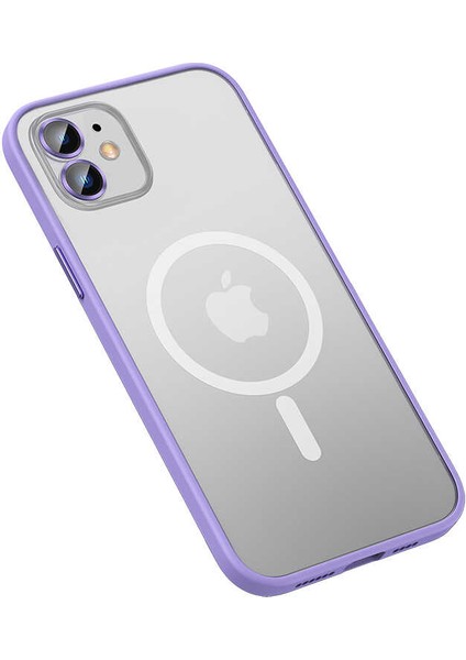 iPhone Uyumlu 12 Kılıf Mokka Wireless Kapak - Lila