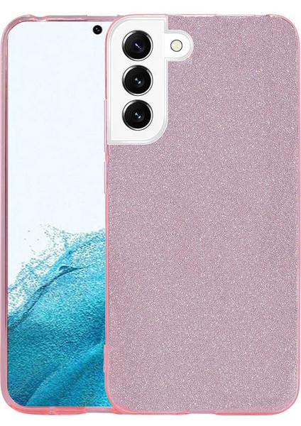 Galaxy Uyumlu S22 Plus Kılıf Shining Silikon - Pembe