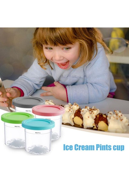 2 Adet Dondurma Pint Fincan Ninja Için NC299AM C300S Serisi Yeniden Kullanılabilir Dondurma Gelato Saklayabilir (Yurt Dışından)