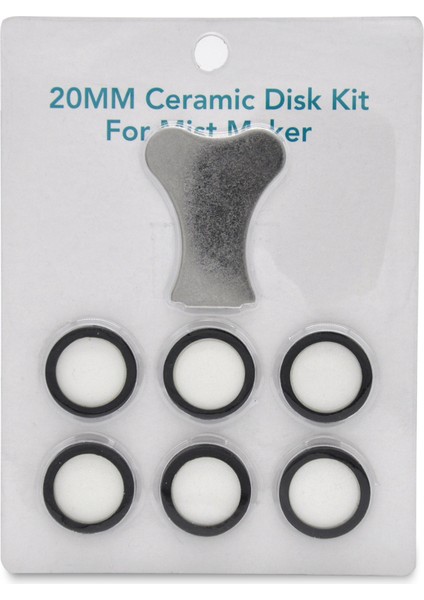 7 Adet Mist Maker Bakım Kiti, Seramik Disk Seramik Disk Sis Makinesi Için Anahtar Yedek Parça Setleri (Yurt Dışından)