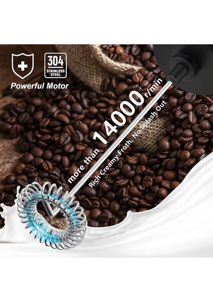 Elektrikli Köpük Makinesi, Kahve Için, Ahşap Desenli, Pille Çalışan Çırpma Makinesi (Yurt Dışından) fırsatları