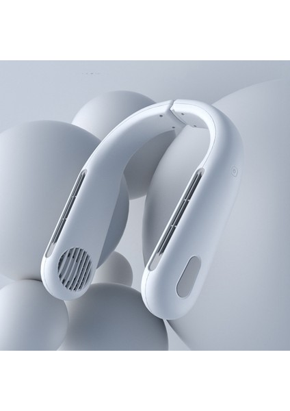 Dönen Mil Asılı Boyun Fan USB Fan Taşınabilir Fan Öğrenci Erkekler ve Kadınlar Evrensel Yapraksız Asılı Boyun Fan-B (Yurt Dışından)