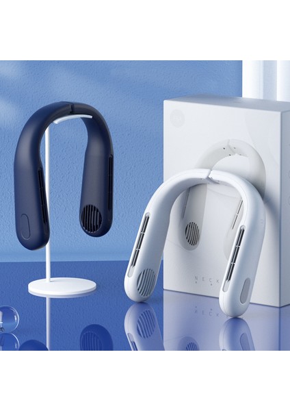 Dönen Mil Asılı Boyun Fan USB Fan Taşınabilir Fan Öğrenci Erkekler ve Kadınlar Evrensel Yapraksız Asılı Boyun Fan-B (Yurt Dışından) fırsatları