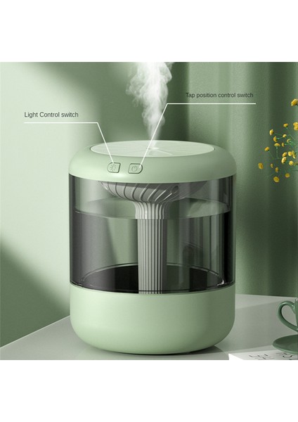 1.2l Kapasiteli Hava Nemlendirici Mini Taşınabilir Uçucu Yağ Difüzörü USB Mist Maker Yatak Odası Ev Için Yeşil (Yurt Dışından) modelleri