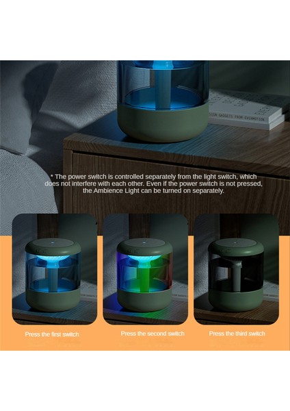 1.2l Kapasiteli Hava Nemlendirici Mini Taşınabilir Uçucu Yağ Difüzörü USB Mist Maker Yatak Odası Ev Için Yeşil (Yurt Dışından) indirimleri