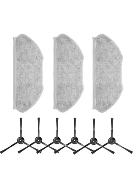 Aksesuarları Qihoo 360 S10 X100 Max Robotlu Süpürge Yedek Paspas Bezi Yan Fırça Yedek Parçalar (Yurt Dışından)