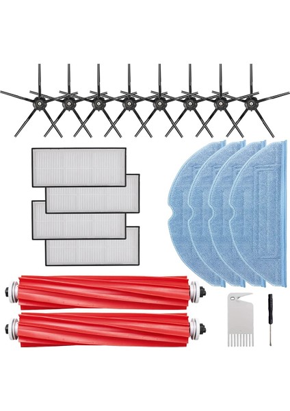 S7 S7 Aksesuarları Kiti S7 S7+ S7 Maxv S7 Maxv Plus Yedek Parçalar Dahil Ana Yan Fırça Paspas Bezi Filtresi (Yurt Dışından)