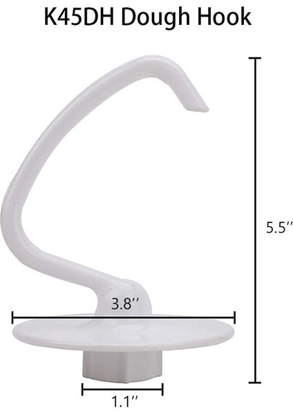 K45DH Hamur Kancası K45B Kaplamalı Düz Çırpıcı K45WW Tel Kırbaç Mutfak Yardımı Için 4.5qt 5 Qt Kase ile Stand Mikser Için Fit (Yurt Dışından)