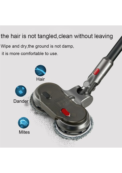 V7 V8 V10 V11 Için Elektrikli Paspas Kafası Su Deposu Paspas Bezi Pedleri ile Değiştirilebilir Parçalar (Yurt Dışından) indirimleri