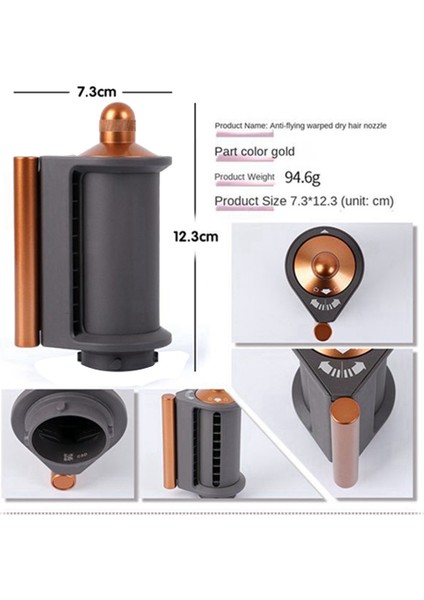 Saç Maşası Uçmayı Önleyen Nozül ve Saçlar Için Uzun Kıvırma Fıçıları 40MM Otomatik Kıvırma Aleti Altın (Yurt Dışından) fiyatları