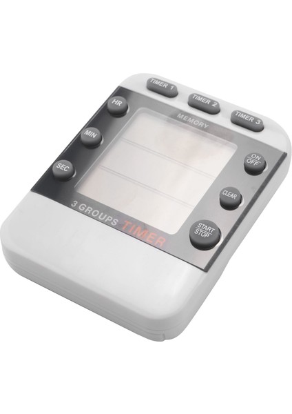 Dijital Zamanlayıcı 100 Saat Üçlü Geri Sayım Aşağı/yukarı Saat Zamanlayıcı Mutfak Pişirme Zamanlayıcısı LCD Ekran Yüksek Sesli Alarm Mıknatıs Braketi (Yurt Dışından)
