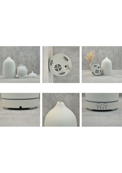 Seramik Difüzör Otomatik Küçük Nemlendirici Otel Renkli Işıklar Difüzör Seramik Aromaterapi Makinesi, Ab Tak (Yurt Dışından)