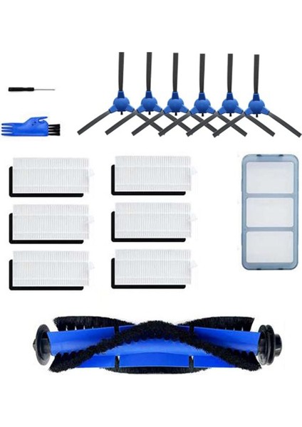 Robovac 11S 15C 30C 35C Için Yedek Parçalar Yedek Parça Elektrikli Süpürge Yedek Kiti Fırça Filtre Aksesuarları (Yurt Dışından)