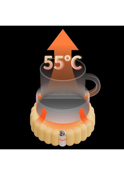USB Isıtma Fincan Coaster Sıcak Isıtma Pedi 3 Dişli Akıllı Termostatik Sıcak Dokunmatik Isıtıcı Ev Kahve Süt Çay-Sarı (Yurt Dışından) indirimleri