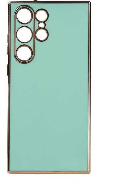 Galaxy Uyumlu S23 Ultra Kılıf Bark Kapak - Açık Yeşil