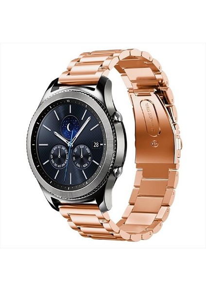 Huawei Uyumlu Watch Gt 3 42MM Krd-04 Metal Kordon-Rose Gold