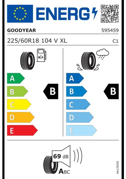 225/60 R18 104V Eagle Sport 2 Suv Xl Oto Yaz Lastiği (ÜRETIM:2024) fiyatları