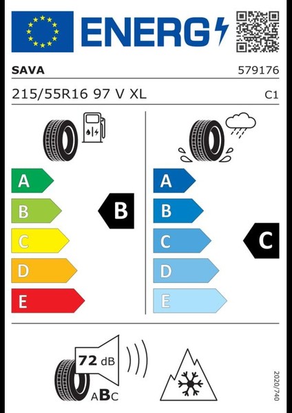 215/55 R16 97V All Weather Xl Oto Dört Mevsim Lastiği (Üretim: 2024)