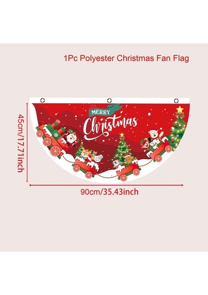 Noel Dışarıdaki Banner Flag Mutlu Noel Dekorasyonu Ev 2023 Xmas Ornament Navidad Natal Noel Gift Mutlu Yeni Yıl 2024 (Yurt Dışından)