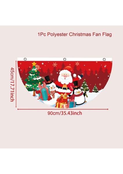 Noel Dışarıdaki Banner Flag Mutlu Noel Dekorasyonu Ev 2023 Xmas Ornament Navidad Natal Noel Gift Mutlu Yeni Yıl 2024 (Yurt Dışından)