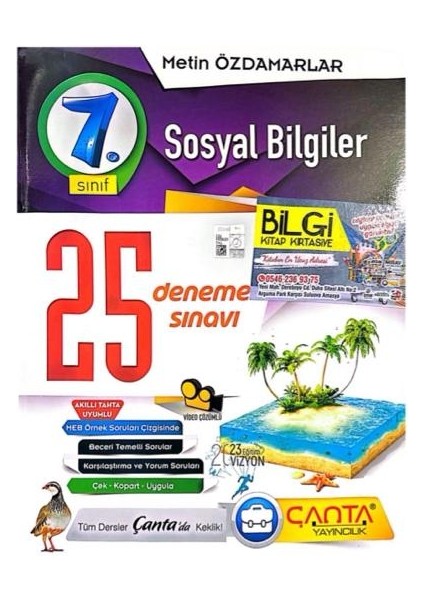 Çanta Yayınları 7. Sınıf Matematik - Fen Bilimleri - Sosyal Bilgiler Deneme