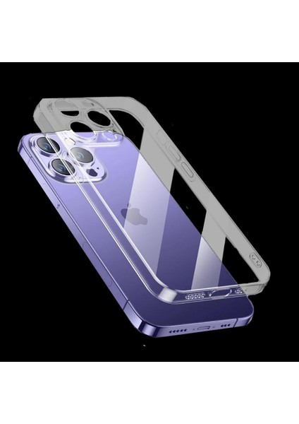 iPhone Uyumlu 14 Pro Kılıf Şeffaf Sert Pc Vayt Kapak