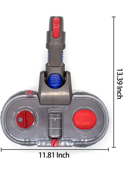 Elektrikli Paspas Kafası Kiti Dyson V7 V8 V10 V11 V15 Elektrikli Süpürge Parçaları, Su Haznesi Temizleme Bezi ile Paspas Eki (Yurt Dışından)