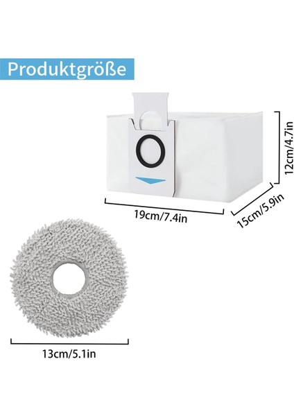 Ecovacs Deebot X2 / X2 Omni / X2 Pro / DEX86 Yedek Parça Aksesuarları Için Paspas Toz Torbası (Yurt Dışından) fiyatları