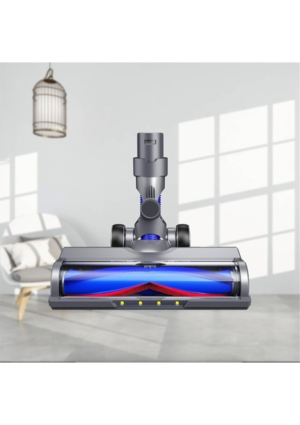 Dyson V6 Elektrikli Süpürgeler Için LED Işıklı Parke Zemin Aparatları, DC59 DC61 DC62 DC74 Için Fırça Başlığı (Yurt Dışından)