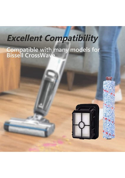Bissell Crosswave Pet Pro 1785 2306 Serisi Vakum, Temizleyici Çok Yüzeyli Fırça Rulo Vakum Filtresi Için Yedek (Yurt Dışından) indirimleri