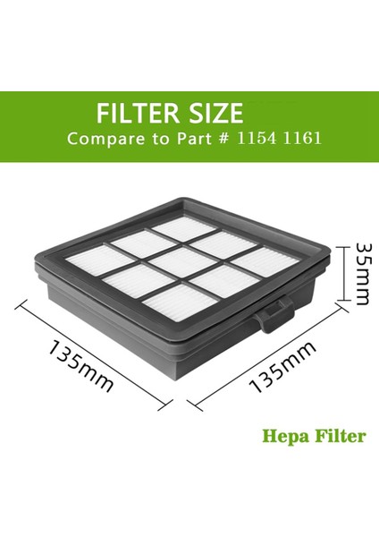 8 Adet Hepa Filtreler Bissell 1154 116 Zemin Yıkama Makinesi Elektrikli Süpürge Yedek Aksesuarlar Yıkanabilir Filtre (Yurt Dışından)
