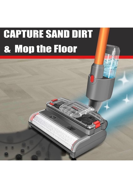 Dyson V15 V11 V10 V8 V7 Elektrikli Süpürge Başlıkları Için Islak ve Kuru Ovma Fırçaları, Temizleme ve Kanalizasyon Tanklarıyla Donatılmıştır (Yurt Dışından)
