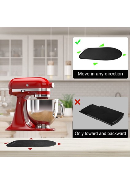 Kitchenaid Stand Mikser Için Sürgülü Mat Kitchenaid 5-6 Qt Mikser Için Bükülebilir Kordon Düzenleyicileri ile Kaydırıcı Mat (Yurt Dışından) modelleri