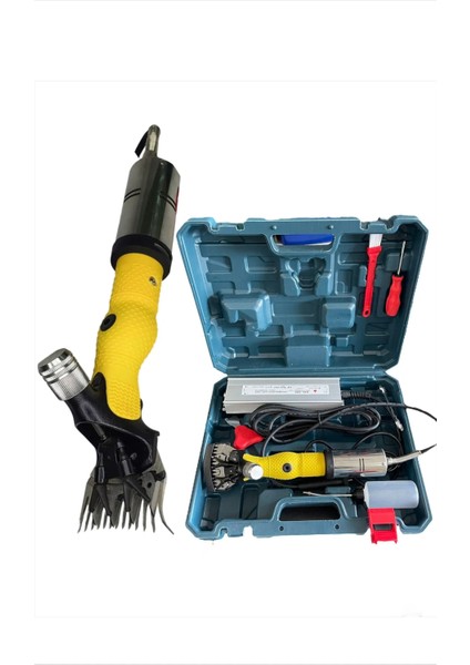 4200 Wat Güçlendirilmiş Adaptörlü Yeni Nesil Koyun Kırkma Makinesi +9 Tarak + 9 Bıçak Beiyuan Bıçak fiyatları