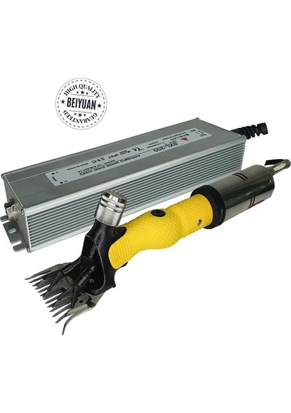 4200 Wat Güçlendirilmiş Adaptörlü Yeni Nesil Koyun Kırkma Makinesi +9 Tarak + 9 Bıçak Beiyuan Bıçak modelleri
