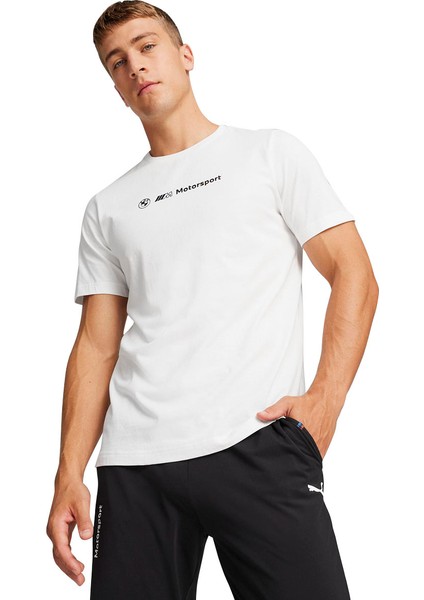 Bmw Mms Erkek Beyaz Günlük Stil T-Shirt 62416002