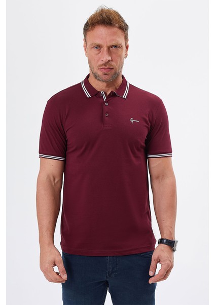 Regular Fit Polo Yaka Detaylı Erkek T-Shirt-PL3565TY241 modelleri