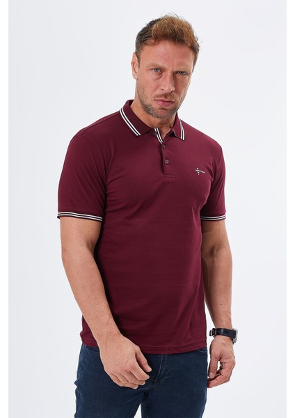 Regular Fit Polo Yaka Detaylı Erkek T-Shirt-PL3565TY241 fırsatları