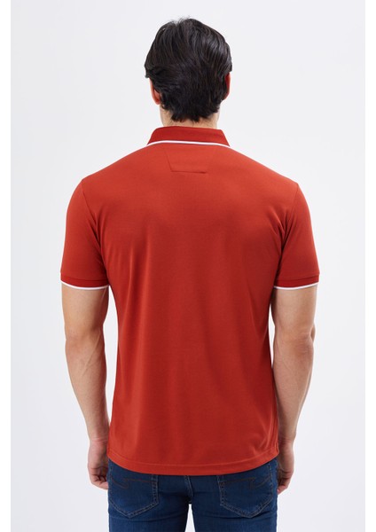 Polo Yaka Regular Fit Cepli Erkek Düğme Detaylı T-Shirt-6262TY241